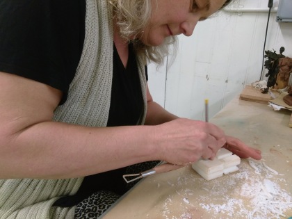 artist jenny meehan carving into soap! 