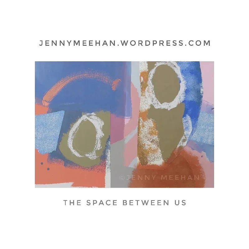 the space between us painting abstract painting and digital art by london artist jenny meehan aka jennyjimjams abstract painter, poet, writer and fine artist