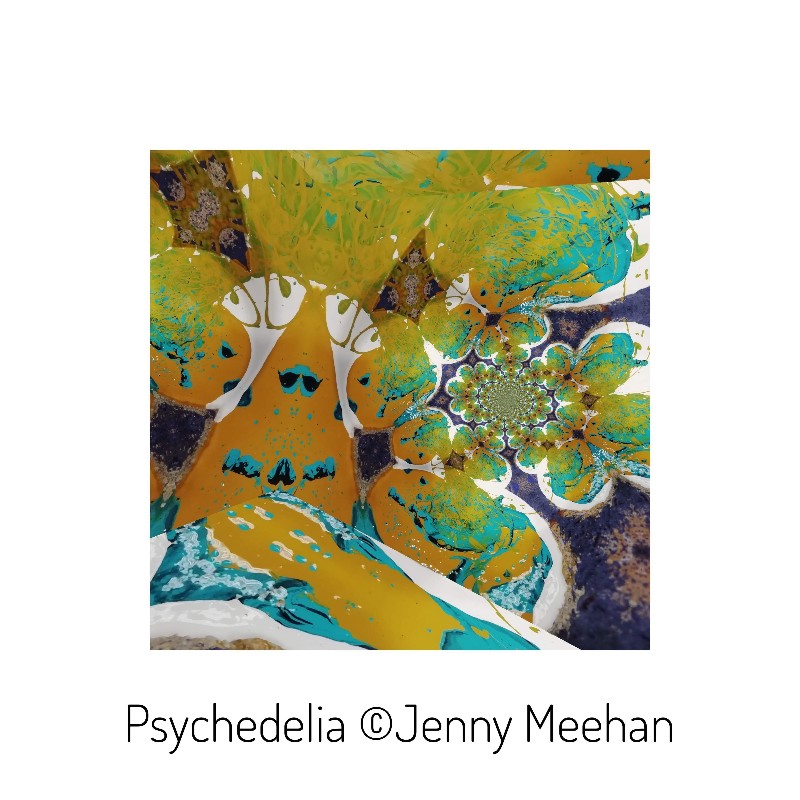 modern abstract art by jennyjimjams Psychedelia Keim Galaxy Abstract Art by Jenny Meehan