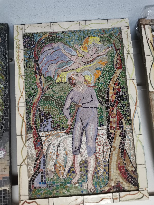 William Blake Mosaic at Hillcroft College Surbiton 